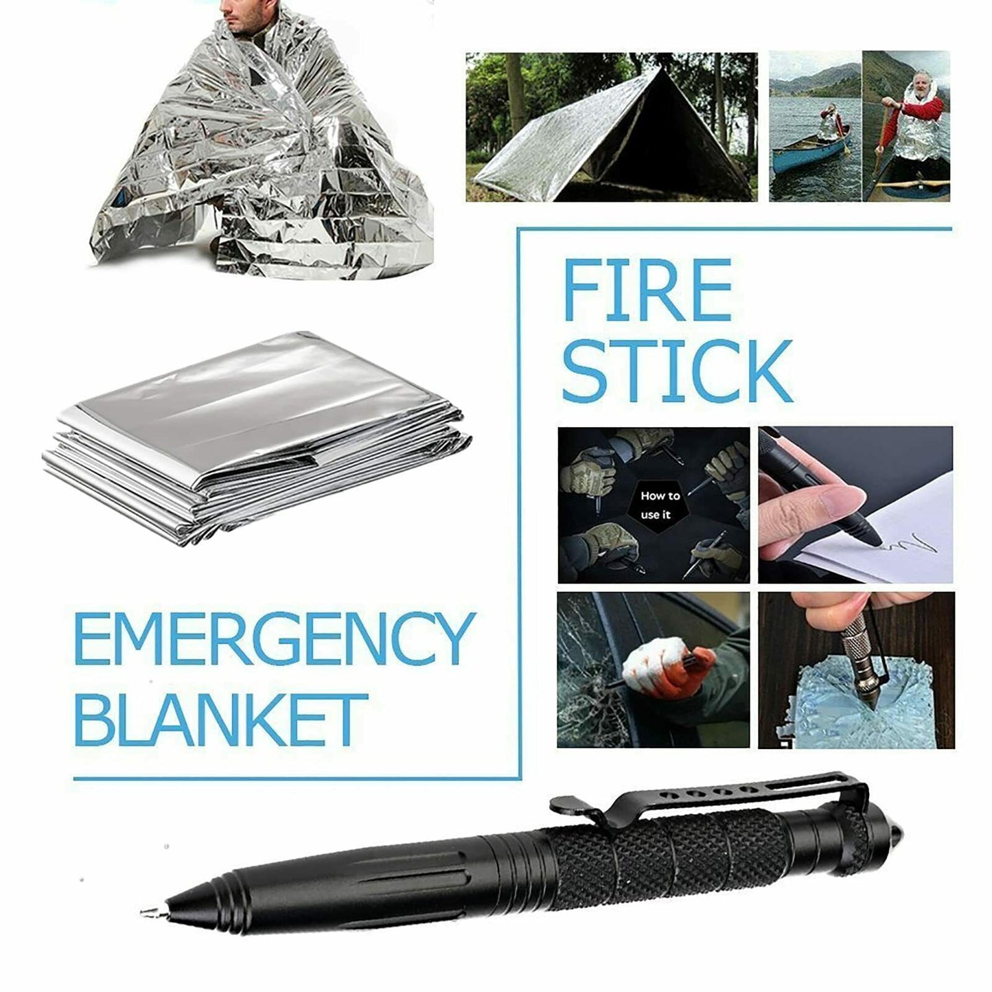 14-In-1 Outdoor Emergency Survival Kit Camping