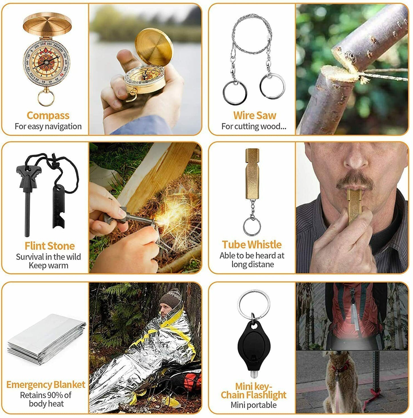 14-In-1 Outdoor Emergency Survival Kit Camping