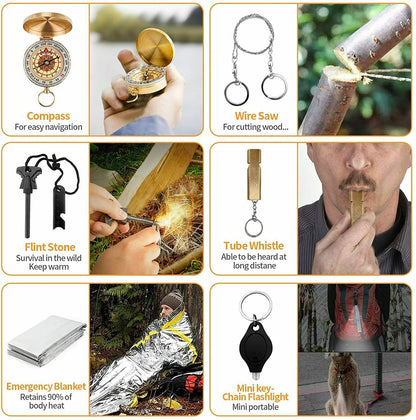 14-In-1 Outdoor Emergency Survival Kit Camping